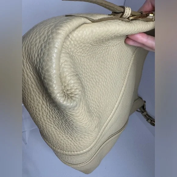 #244 MCM Pebbled Leather Hobo Shoulder Bag - Picture 8 of 16